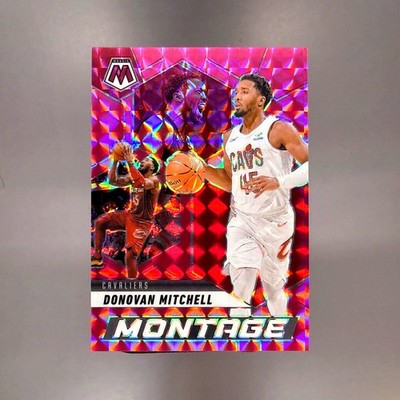 DONOVAN MITCHELL 2024-25 Panini Mosaic Montage Pink /149 Cavaliers #9 SP MINT