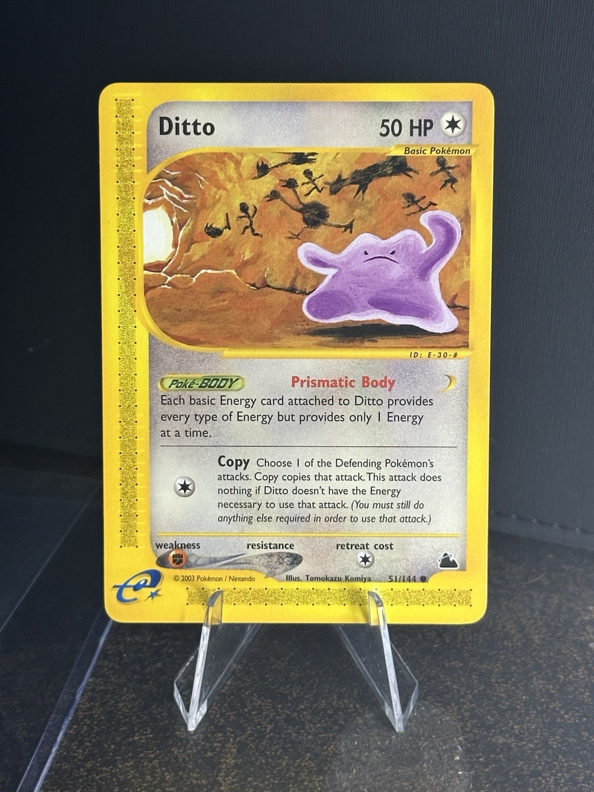 Pokemon Ditto Skyridge E-Reader 51/144 NM CARD! 2003