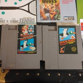 NES Nintendo Game Cart Lot Of 6 - Super Mario Bro Bad Dudes Robo Cop w/ manuals