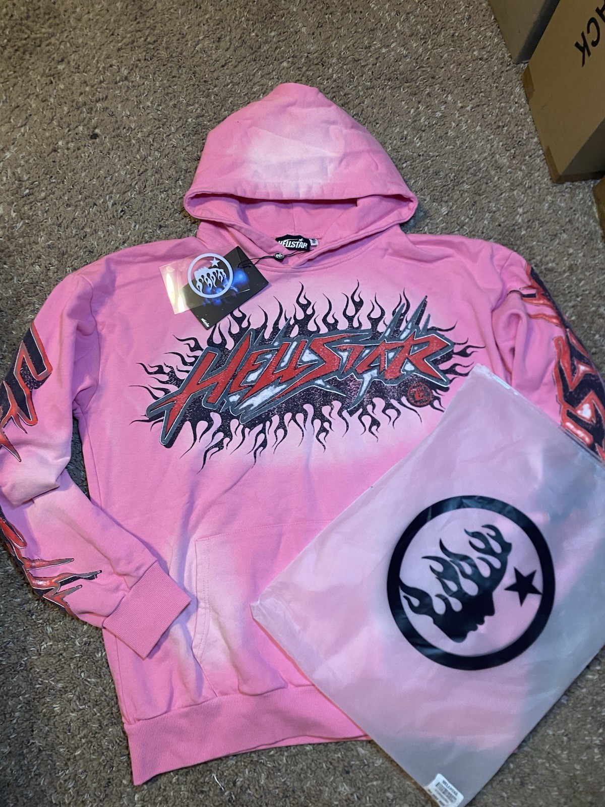 Pink Hellstar• graphic Hoodie