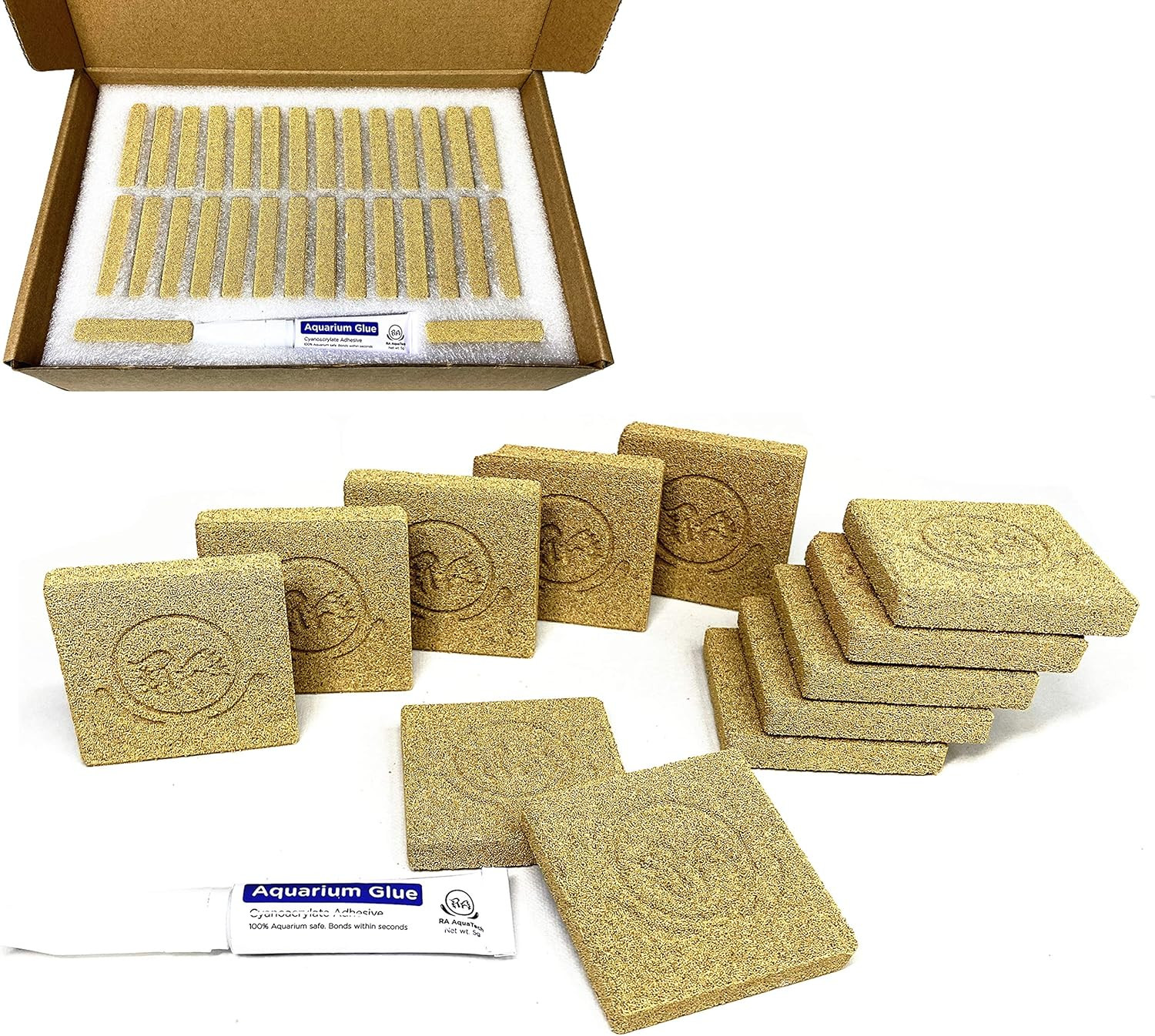 Ceramic Coral Frag Tiles 30Pcs for SPS LPS Softy Frag Plugs Frag Rack ( 30Pcs )