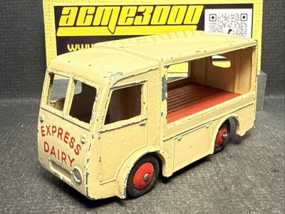 1949-60 Dinky Toys 30v NCB ELECTRIC EXPRESS DAIRY MILK FLOAT VAN Cream - No Box A
