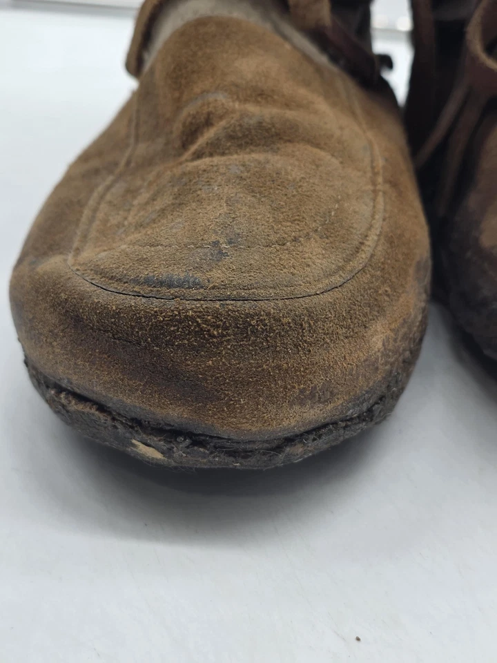 Botas Steger Mukluks W 11WW marrom camurça lona envoltório renda inverno neve forros de feltro - Imagem 4 de 4