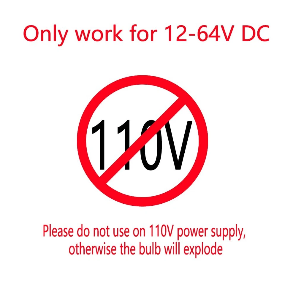 12V Low Voltage LED Light Bulbs - Daylight 7W(Only for 12-36V), Pack of 2 - Image 2 of 4