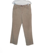 Gloria Vanderbilt Size 6 Khaki Straight-Leg Womens Casual Pants Comfortable Dura