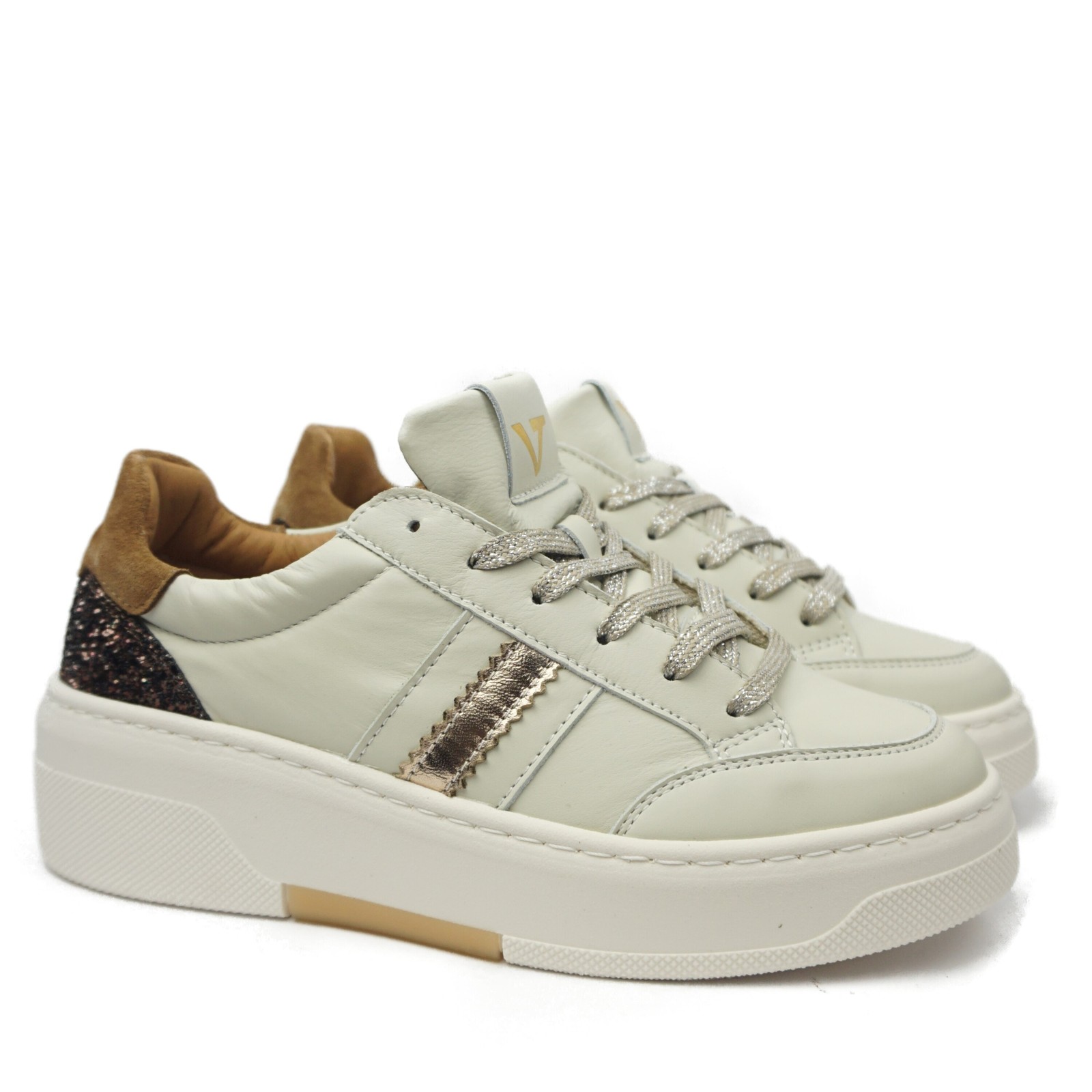 VITAMINA TENNIS, ALLES HERGESTELLT IN ITALIEN, ECHT WEICHES NAPPA, MITTELGROSSES