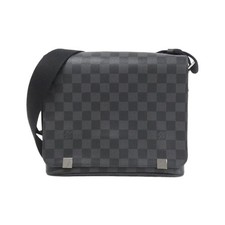 Authentic Louis Vuitton Damier Graphite District PM N41028 Shoulder Bag 270...