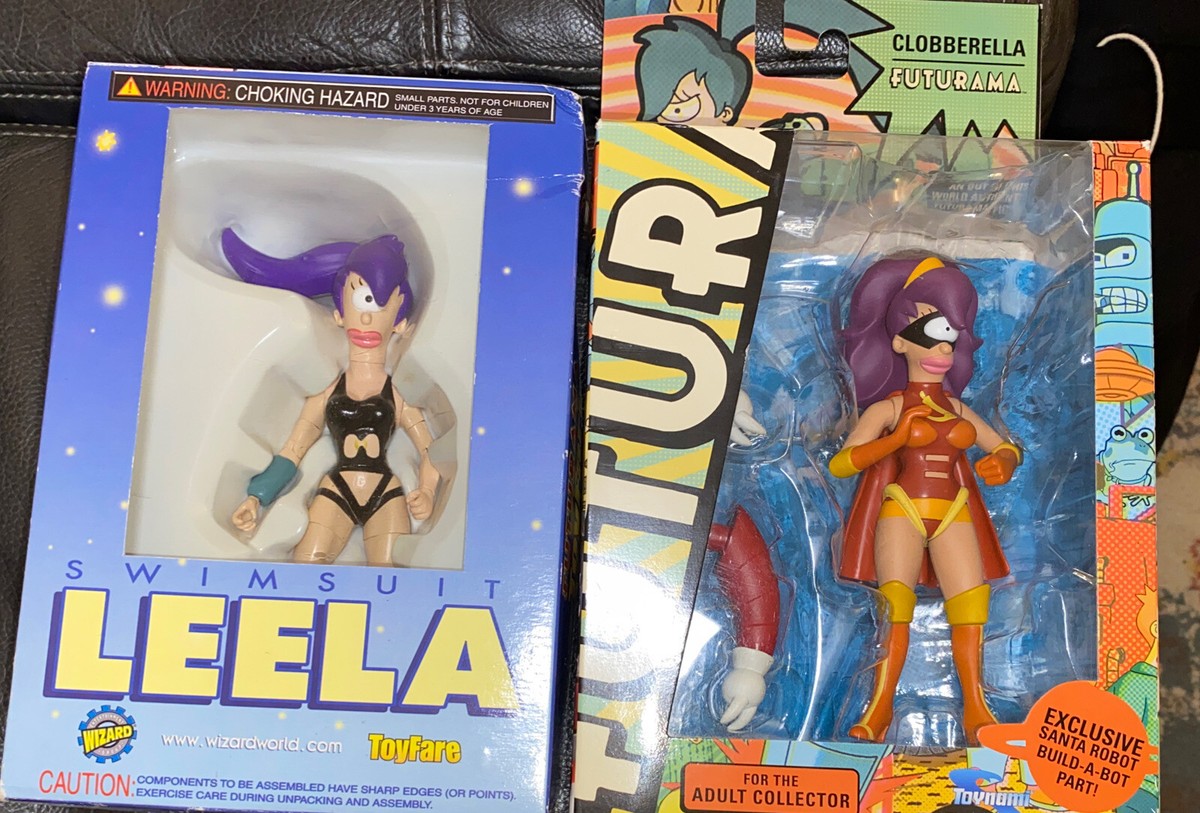 NIB Futurama Lot with Clobberella and Swimsuit Leela Figures