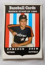  1989 Baseball Cards Magazine '59 Topps Replicas Cameron Drew Houston Astros