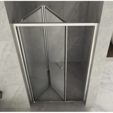 Box Doccia Nicchia Porta a Libro Opaco 6mm 60 70 75 80 85 90 95 100