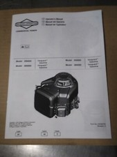 OEM 18HP VERTICAL BRIGGS AND STRATTON VANGAURD OPERATORS MANUAL