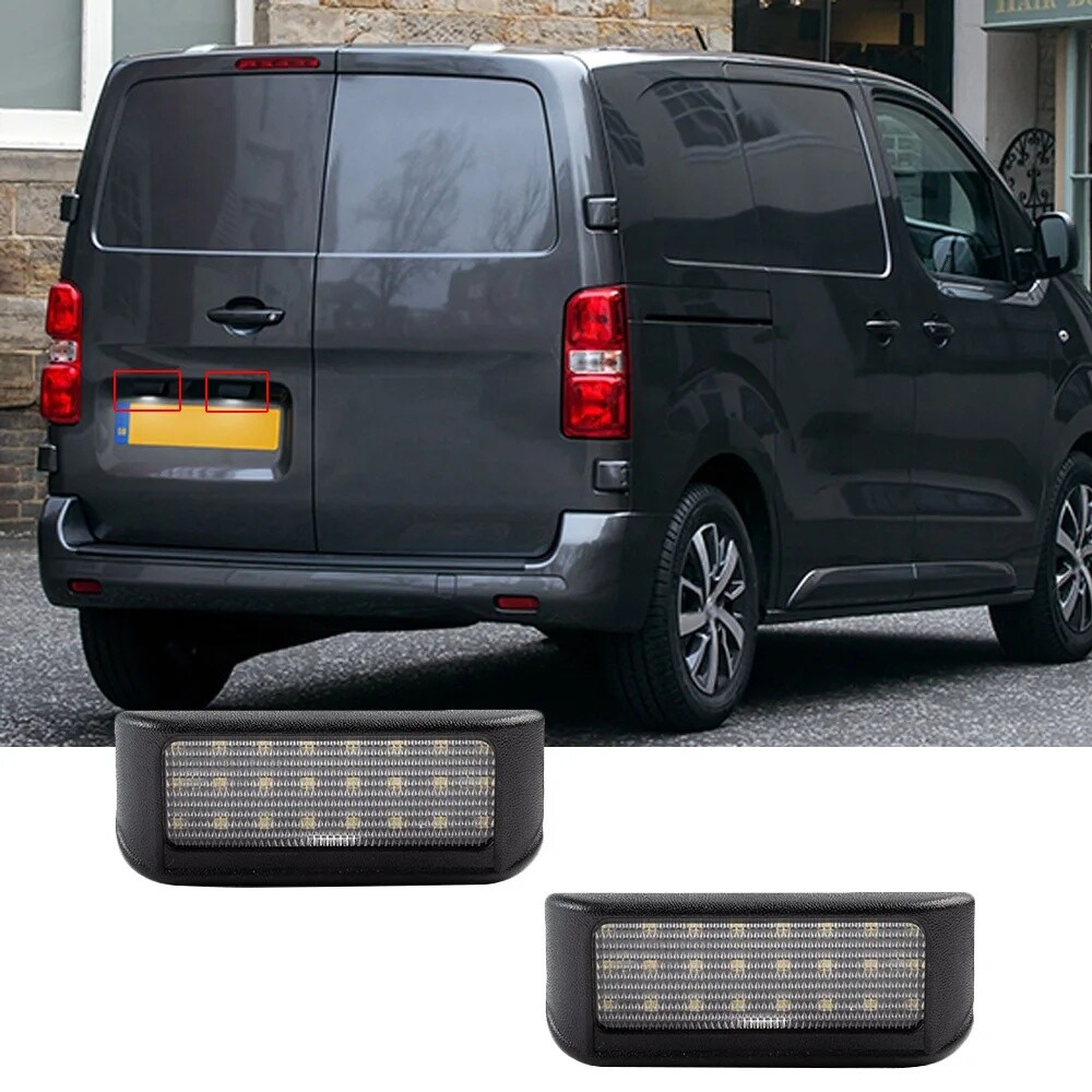 2 Hinteres Kennzeichen Lichter 6340G7 FüR Peugeot Citroen Opel Toyota Fiat Scudo-image