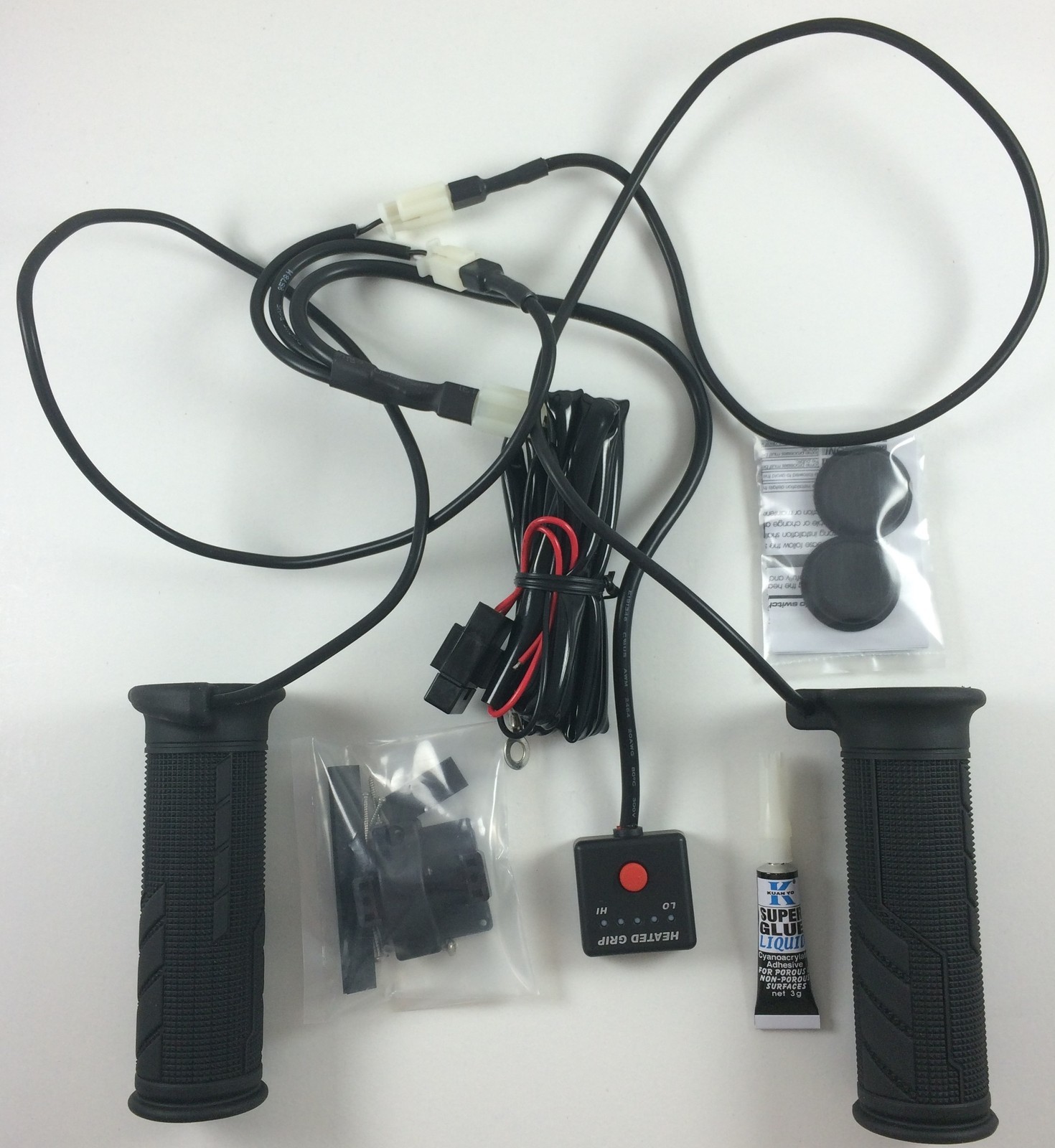 BikeMaster Heated Grips Fits 1" Handlebars Harley Davidson Cruiser