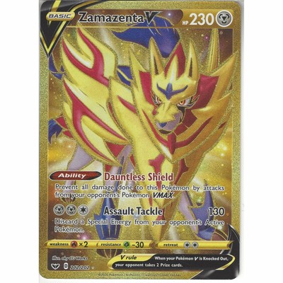 212 2 Zamazenta V Secret Rare Card Pokemon Tcg Sword And Shield S S Base Set Ebay