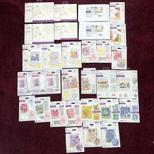 Lot 31 Crafters Companion Gemini Die Stamp Floral Birthday Create Card Christmas