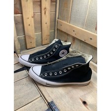 M9 W11 Converse Chuck Taylor All Star High Top Black Unisex Sneaker New no laces