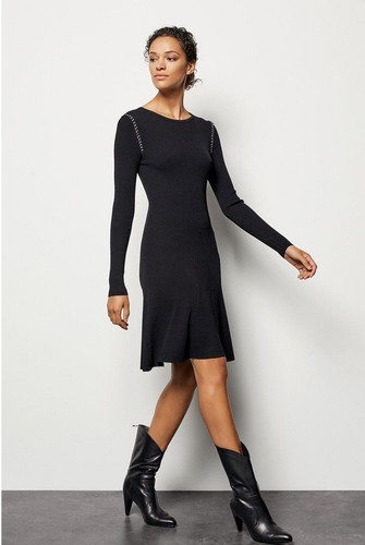 Karen Millen Chain-Detail Knit Dress KF 