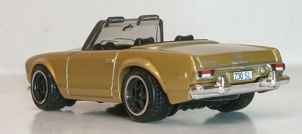 LOOSE 2025 MATCHBOX 1:64 GOLD 1963 MERCEDES-BENZ 230 SL WHEEL SWAP
