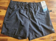 Billabong Men's XL Black Classic Elastic Waist Boardshort Short Length Trunk 16"