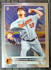 2022 Topps Chrome #49 Alexander Wells RC - Baltimore Orioles