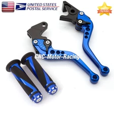 For BMW G310R G310GS 2017-2023 CNC Brake Clutch Levers & Grips Short Motorcycle