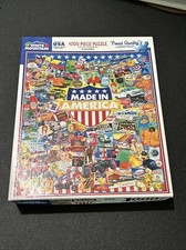 White Mountain Made In America 1000 PIece Jigsaw PUZZLE COMPLETE USA 24  x30  