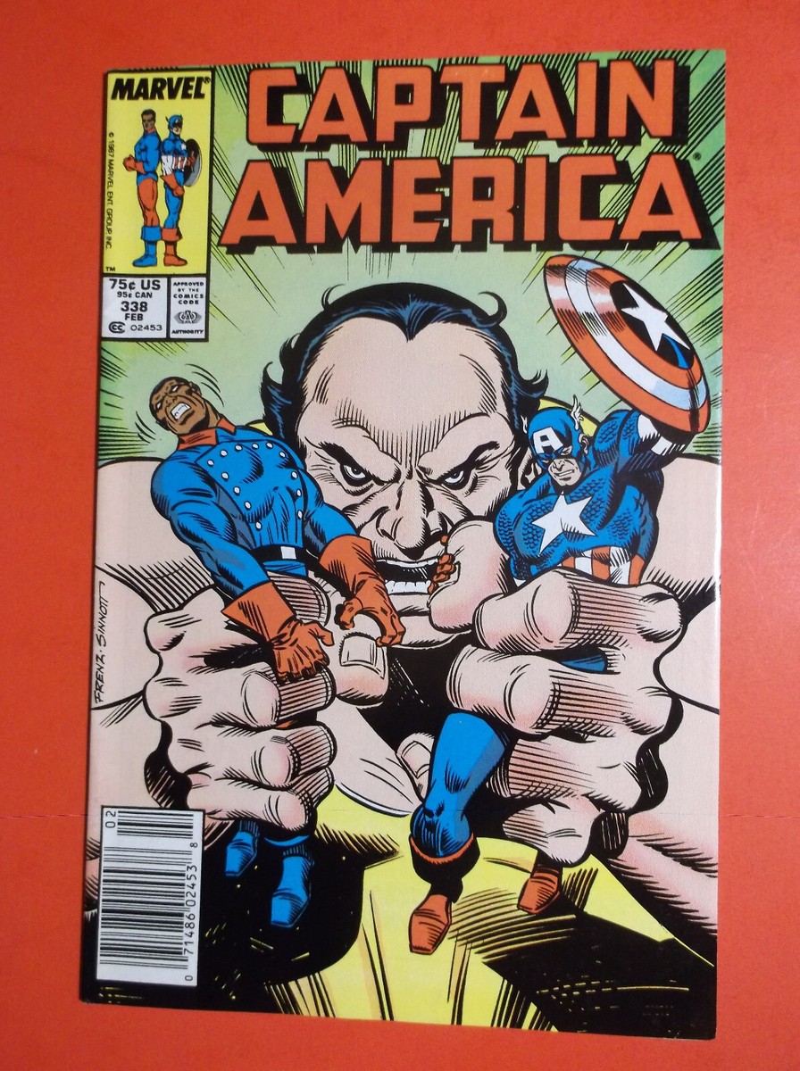 CAPTAIN AMERICA # 338 - VF 8.0 - 1988 NEWSSTAND - DEATH OF
