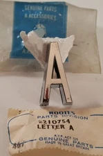 Rootes Group Hillman Super Minx NOS Letter 'A'