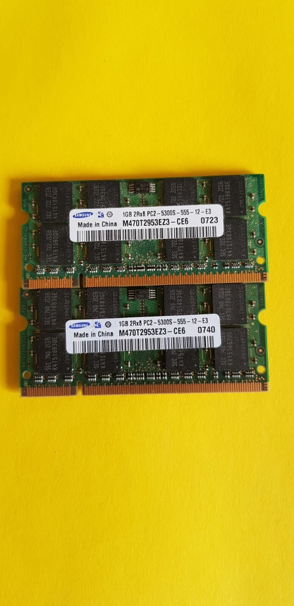 Memoria RAM DDR2 de 2GB para ordenador portátil, 667Mhz PC2 5300, 1,8 V
