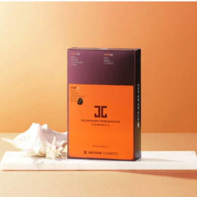JAYJUN Real Water Brightening Black Mask - 10 Sheets, Korean Cosmetics, KBeauty