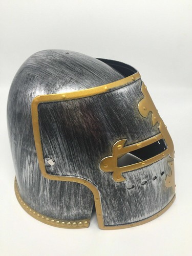 Medieval Knight Helmet Adult Adjustable Medieval Costume Cosplay Wearable Helmet - Picture 7 of 20