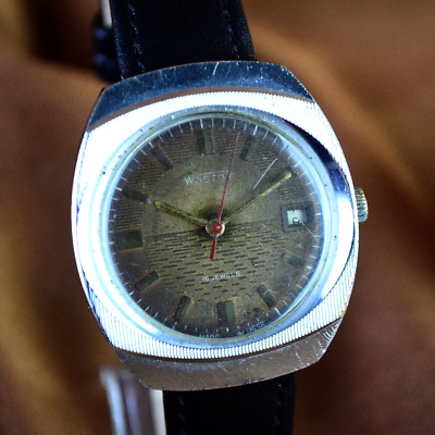 Soviet Vostok Men's Wrist Watch Vintage Wostok Mechanical Wristwatch