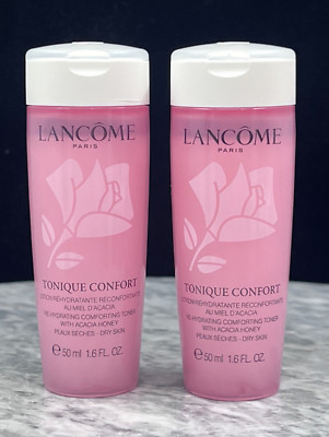 LANCOME Tonique Confort Re-Hydrating Toner w/ Acacia Honey 1.6oz (LOT OF 2)
