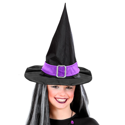 CAPPELLO STREGA ASSORTITI IN VARI COLORI ACCESSORI VESTITO CARNEVALE HALLOWEEN - Foto 7 di 11