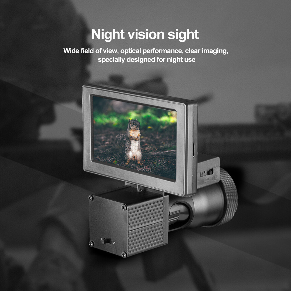 4.3” Night Vision 1080P Rifle Scope Hunting Sight Infrared 850nm IR Video Camera