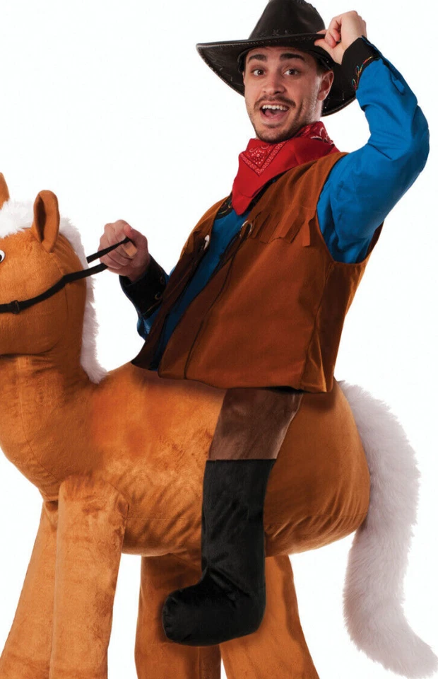 Ride A Horse adult standard western ranch cowboy fun parade stage party costume - Image 4 of 4