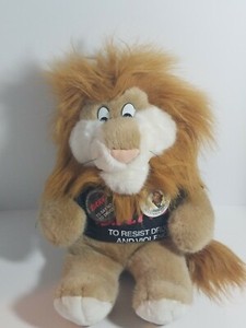 Vintage Dare to Resist Drugs Violence Lion Mascot Plush Stuffed Animal 18