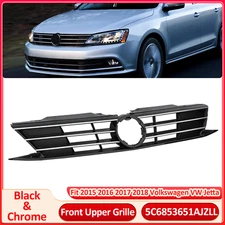 For 2015 2016 2017 2018 VW Volkswagen Jetta Front Bumper Grille Chrome Grill