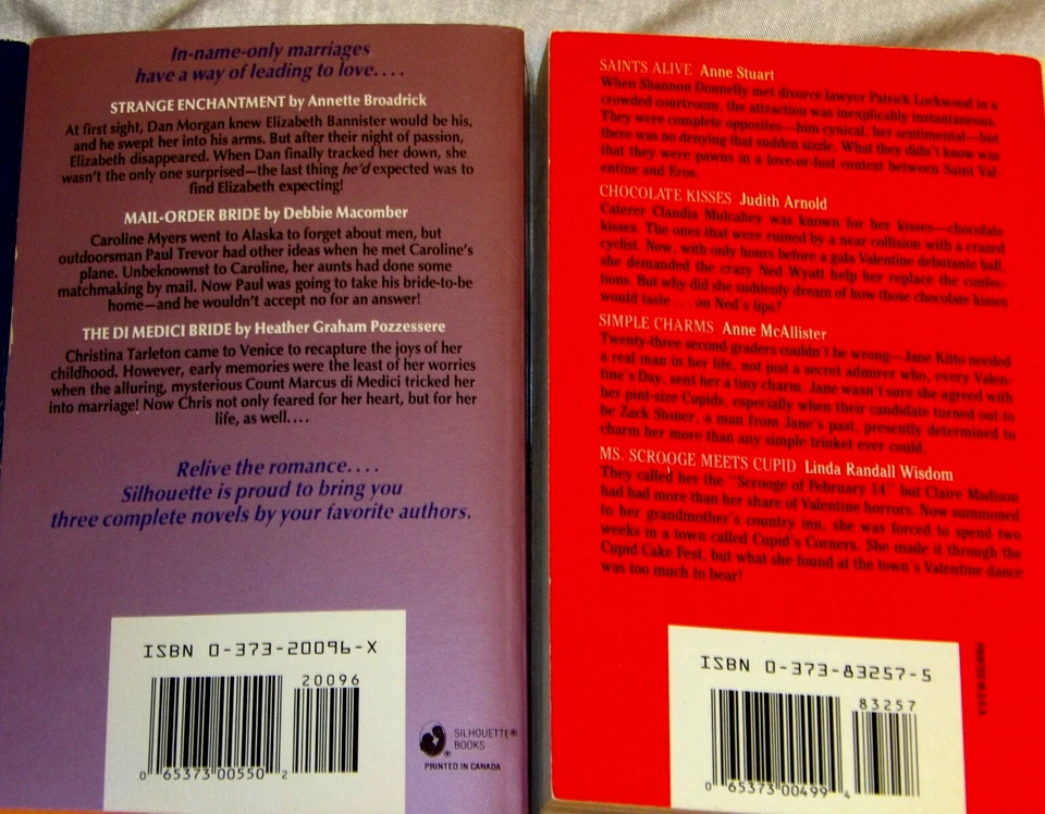 Vintage Silhouette/Harlequin• 7 Triple Novel Paperback Books• 22 Novels In All!• - Image 4 of 4