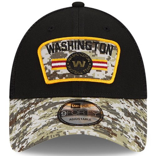 New Era NFL 9FORTY Washington Football Team Salute Service Snapback Hat Cap Mesh - Picture 2 of 5