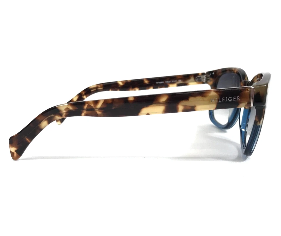 Tommy Hilfiger 太阳镜 TH1305/S 1HMJJ 蓝色龟方形透明灰色镜片 — 第 3/4 张图片