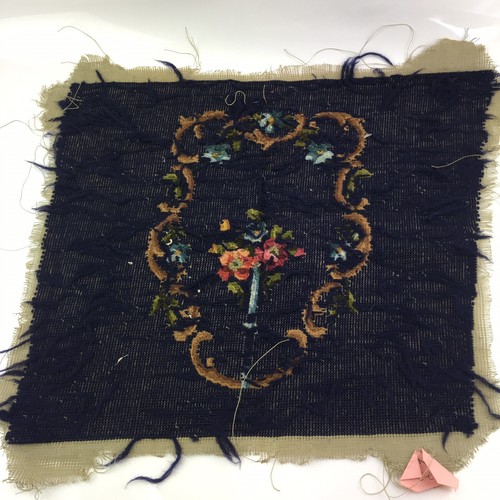 Paragon arazzo ago tela lana floreale lana floreale 19""x16"" cuscino sedia viola - Foto 3 di 7