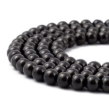 Titanium Black Hematite Smooth Round Beads 2mm 3mm 4mm 6mm 8mm 10mm 15.5"Strand