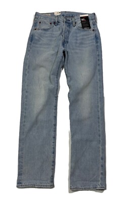 Levis Premium Selvedge 501 Original Fit Big E Denim Jeans Men's