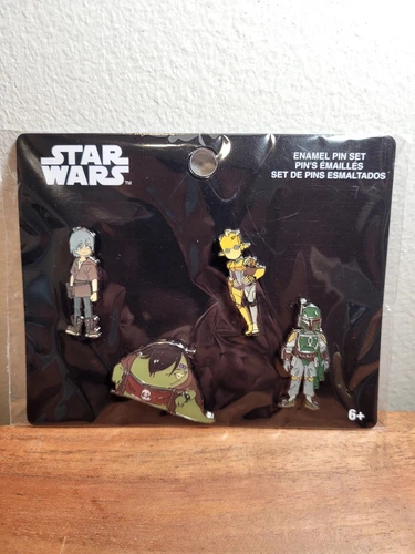 Funko Pop! Star Wars 4 Piece Enamel Pin Set Lucas Films Brand New Sealed