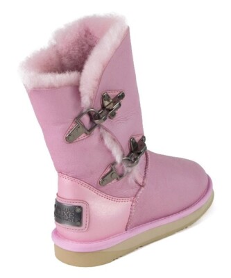 Australia Luxe Collective Zephyr Nappa Sheepskin Renegade Short Boot Pink  size