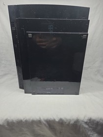 Sony PlayStation 3 PS3 80GB CECHK01 Black Console Bundle Fat model Tested Works