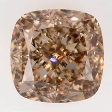 GIA Certified 0.65 CT Natural Fancy Yellowish Brown M. Cushion Cut Loose Diamond 1143.97 per carat