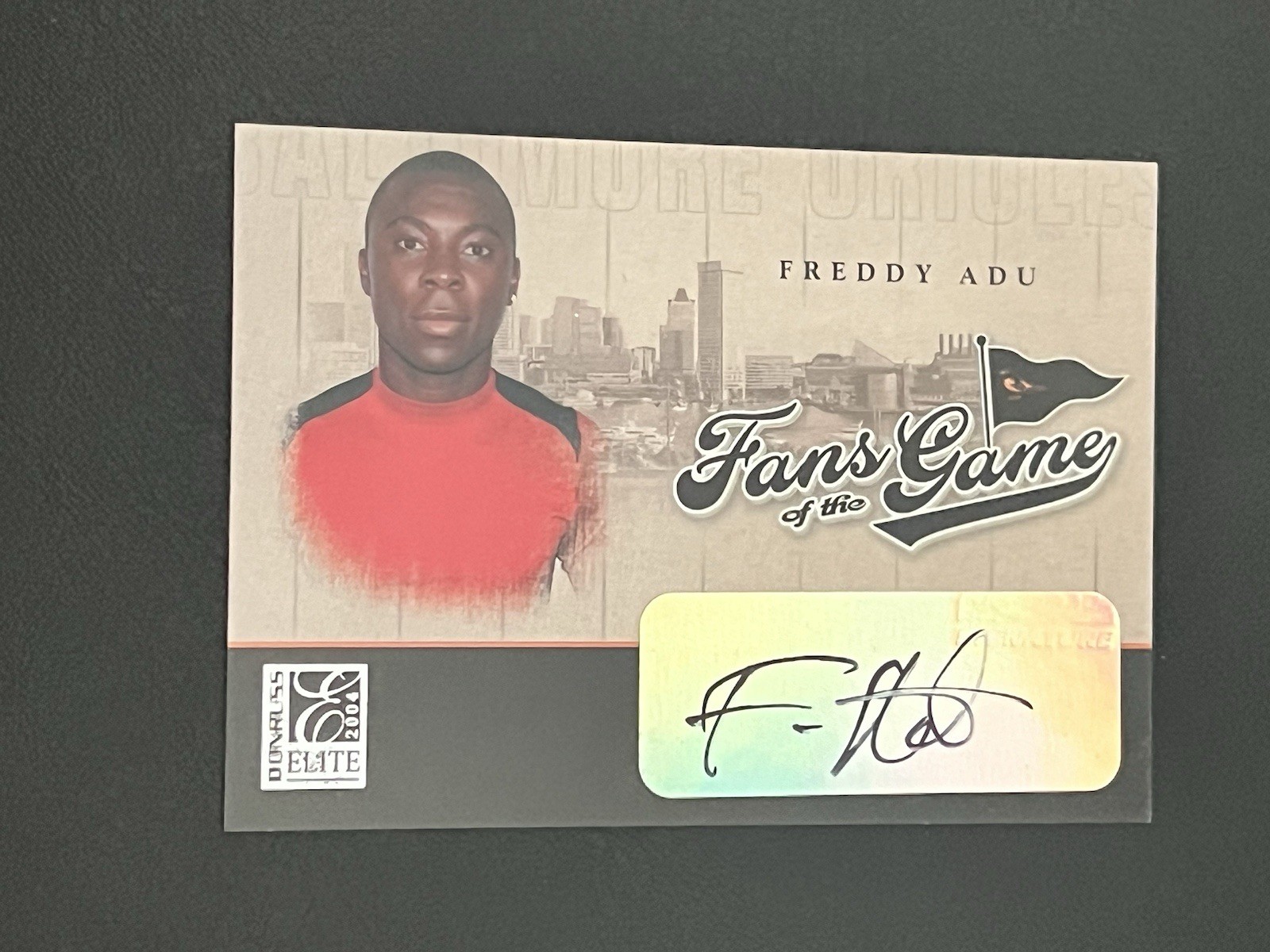 2004 Donruss Elite Freddy Adu RC Autograph “Fans Of The Game” Soccer Card