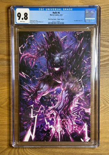 Hulk #6 Clayton Crain | CGC 9.8 | Black Flag Virgin Variant | First Titan